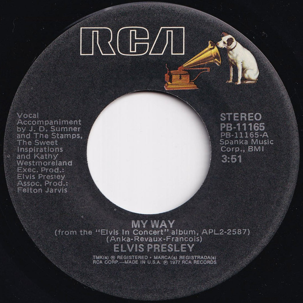 Elvis Presley - My Way / America (7 inch Record / Used)