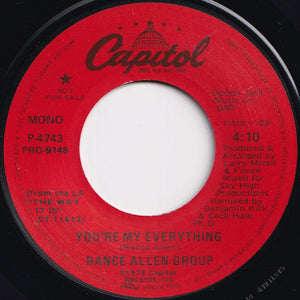 Rance Allen Group - You're My Everything (Stereo) / (Mono) (7 inch Record / Used)