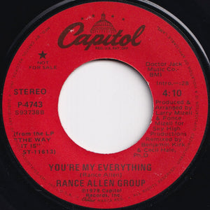 Rance Allen Group - You're My Everything (Stereo) / (Mono) (7 inch Record / Used)