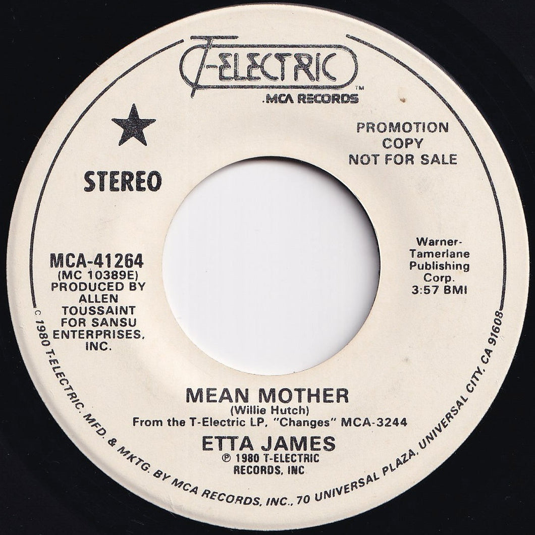 Etta James - Mean Mother / Mean Mother (7 inch Record / Used)