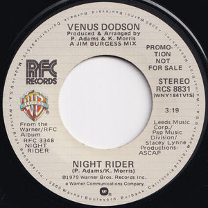 Venus Dodson - Night Rider / Night Rider (7 inch Record / Used)