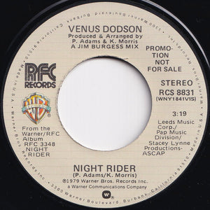 Venus Dodson - Night Rider / Night Rider (7 inch Record / Used)