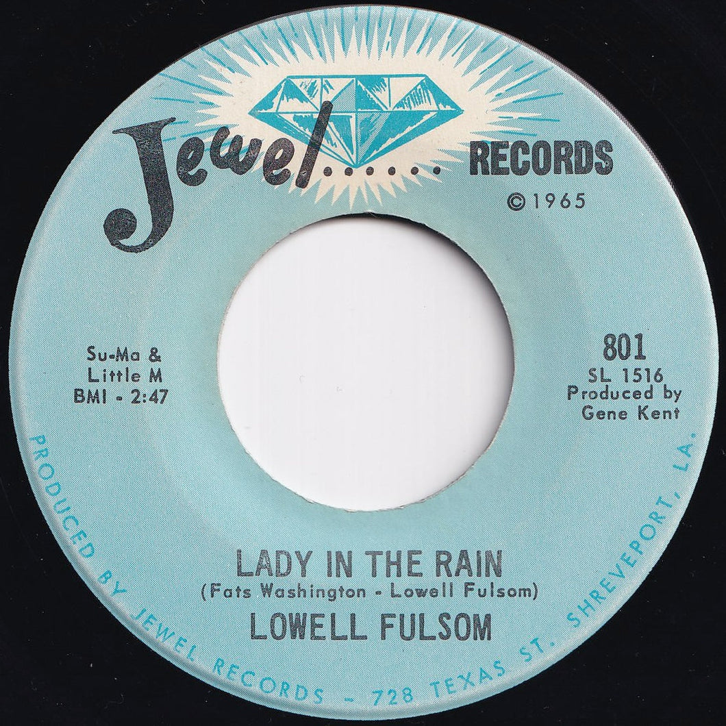 Lowell Fulsom - Lady In The Rain / Letter Home (7 inch Record / Used)