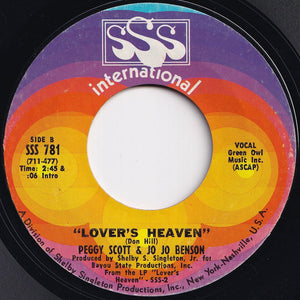 Peggy Scott & Jo Jo Benson - Sugarmaker / Lover's Heaven (7 inch Record / Used)