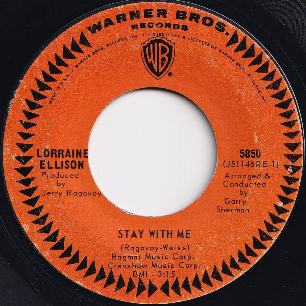 Lorraine Ellison - Stay With Me / I Got My Baby Back (7 inch Record / Used)