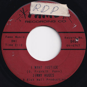 Jimmy Hughes - I'm Getting Better / I Want Justice (7 inch Record / Used)