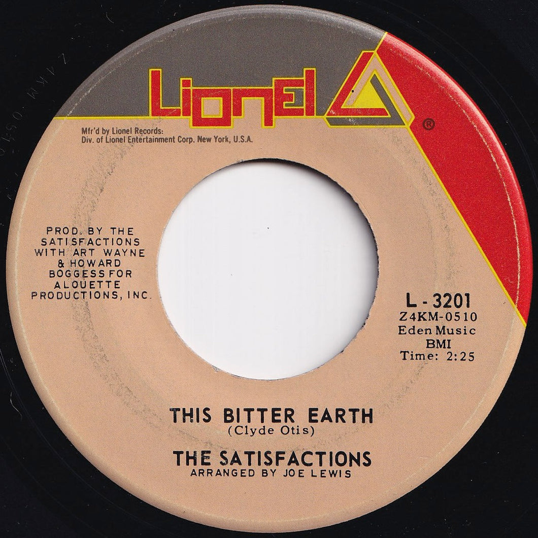 Satisfactions - This Bitter Earth / Ol' Man River (7 inch Record / Used)