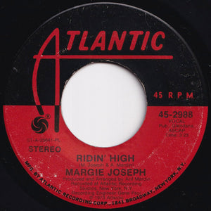 Margie Joseph - Ridin' High / Come Lay Some Lovin' On Me (7 inch Record / Used)