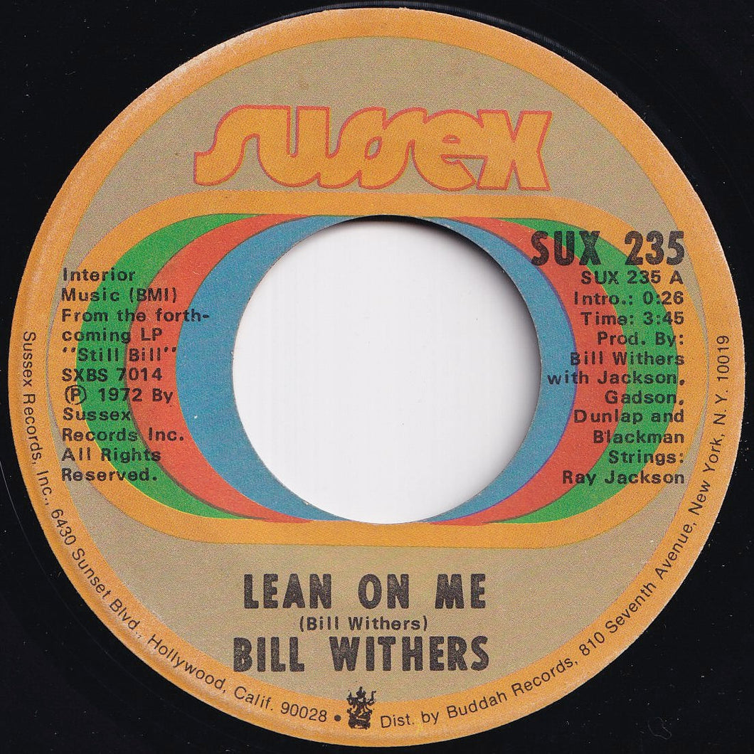 Bill Withers - Lean On Me / Better Off Dead (7 inch Record / Used)