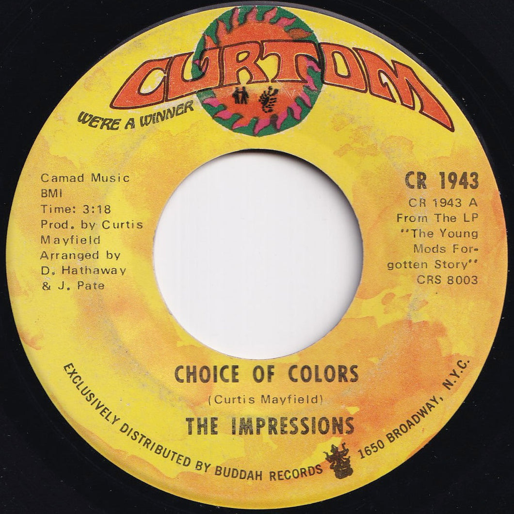 Impressions - Choice Of Colors / Mighty Mighty Spade & Whitey (7 inch Record / Used)