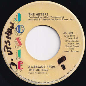 Meters - A Message From The Meters / Zony Mash (7 inch Record / Used)