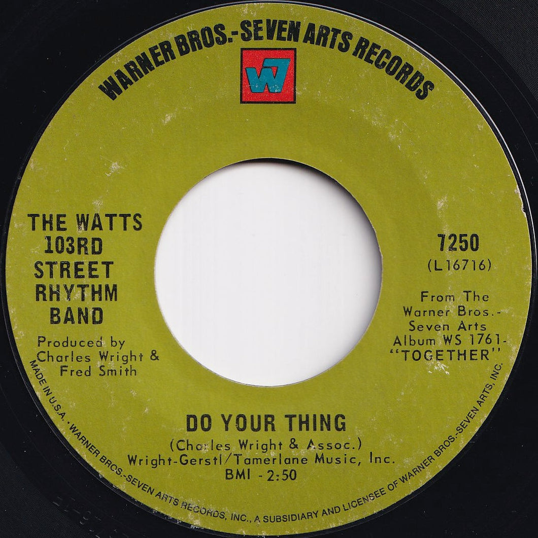 Charles Wright & The Watts 103rd St Rhythm Band - Do Your Thing / A Dance, A Kiss And A Song (7 inch Record / Used)