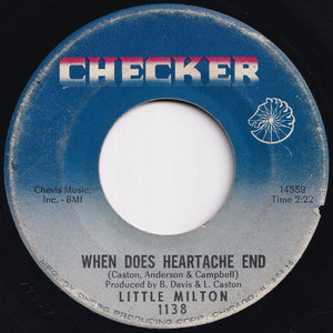 Little Milton - When Does Heartache End / I'm Mighty Grateful (7 inch Record / Used)