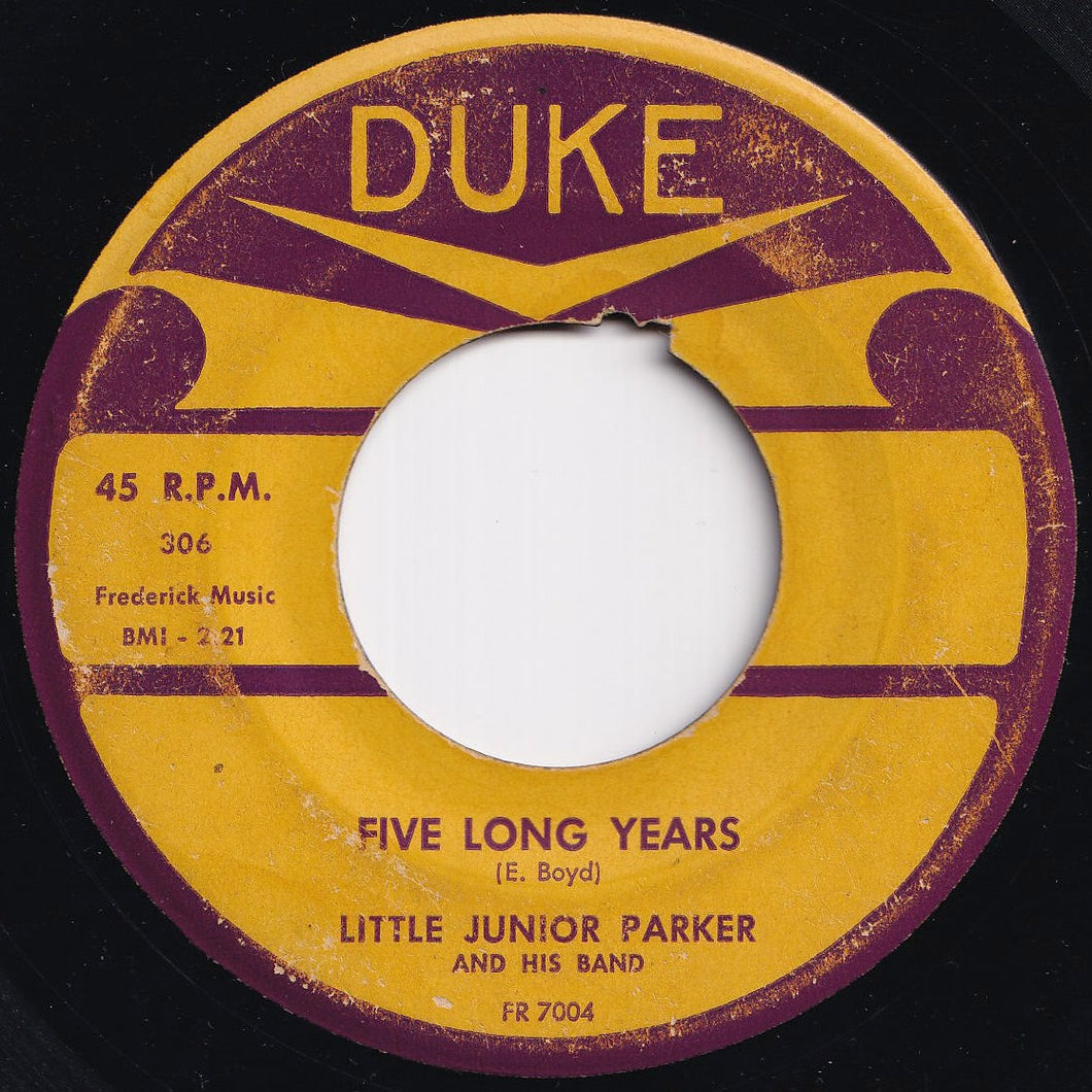 Little Junior Parker And His Band - Five Long Years / I'm Holding On (7 inch Record / Used)