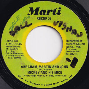 Mickey And His Mice - Cracker Jack / Abraham, Martin And John (7 inch Record / Used)