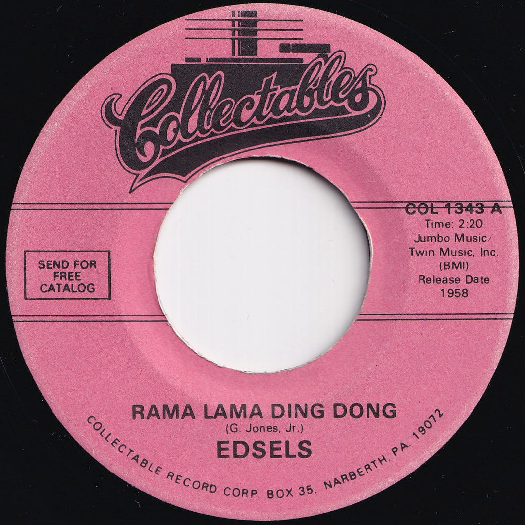 Edsels - Rama Lama Ding Dong / Bells (7 inch Record / Used)