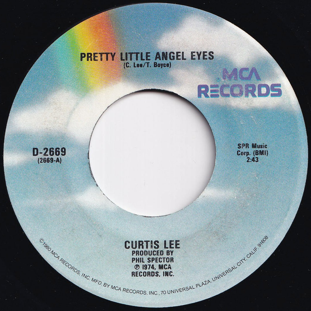 Curtis Lee - Pretty Little Angel Eyes / Gee How I Wish You Were Here (7 inch Record / Used)