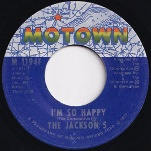 Jackson 5 - Sugar Daddy / I'm So Happy (7 inch Record / Used)