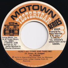 Load image into Gallery viewer, Al Green - For The Good Times / Here I Am (Come And Take Me) (7 inch Record / Used)
