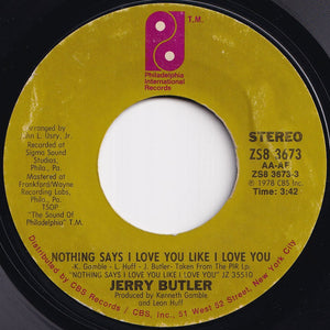 Jerry Butler - Nothing Says I Love You Like I Love You / I'm Glad To Be Back (7 inch Record / Used)