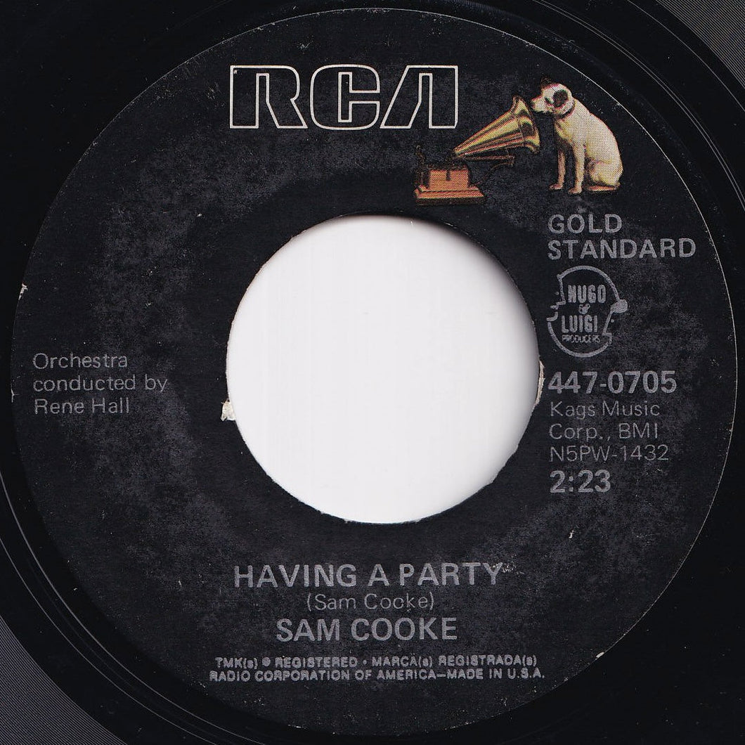 Sam Cooke - Having A Party / Bring It On Home To Me (7 inch Record / Used)