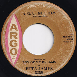 Etta James - All I Could Do Was Cry / Girl Of My Dreams (7 inch Record / Used)
