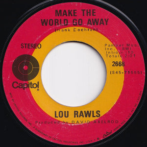 Lou Rawls - I Can't Make It Alone / Make The World Go Away (7 inch Record / Used)