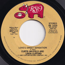 Load image into Gallery viewer, Curtis Mayfield, Linda Clifford - Love&#39;s Sweet Sensation / Love&#39;s Sweet Sensation (7 inch Record / Used)
