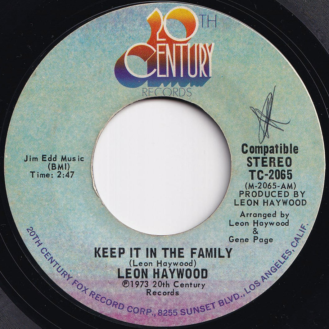 Leon Haywood - Keep It In The Family / Long As There's You (I Got Love) (7 inch Record / Used)