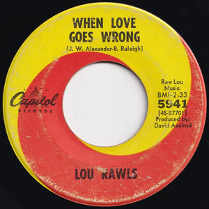 Lou Rawls - Show Business / When Love Goes Wrong (7 inch Record / Used)