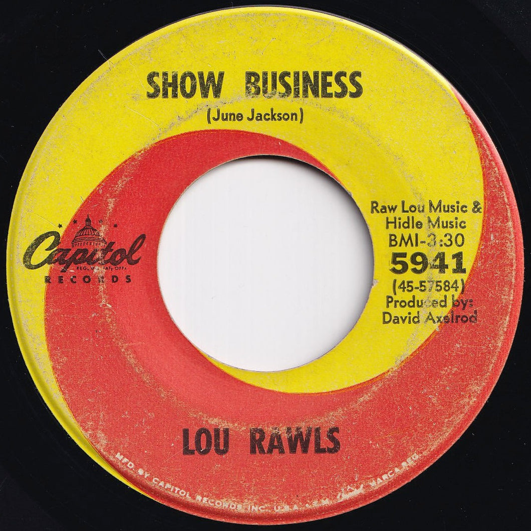 Lou Rawls - Show Business / When Love Goes Wrong (7 inch Record / Used)