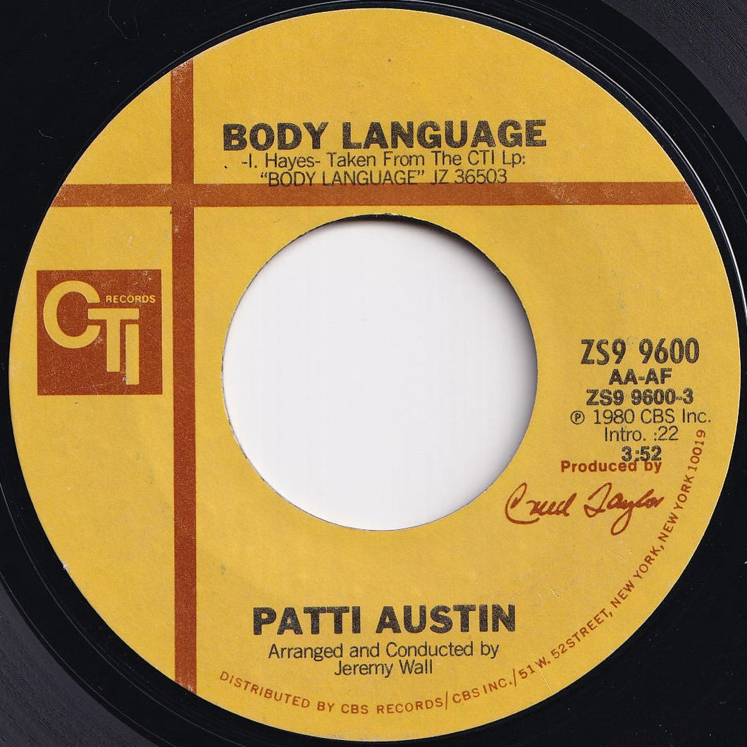 Patti Austin - Body Language / People In Love (Do The Strangest Things) (7 inch Record / Used)
