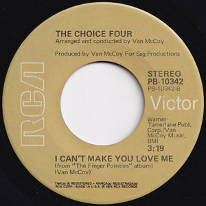 Choice Four - When You're Young And In Love / I Can't Make You Love Me (7 inch Record / Used)