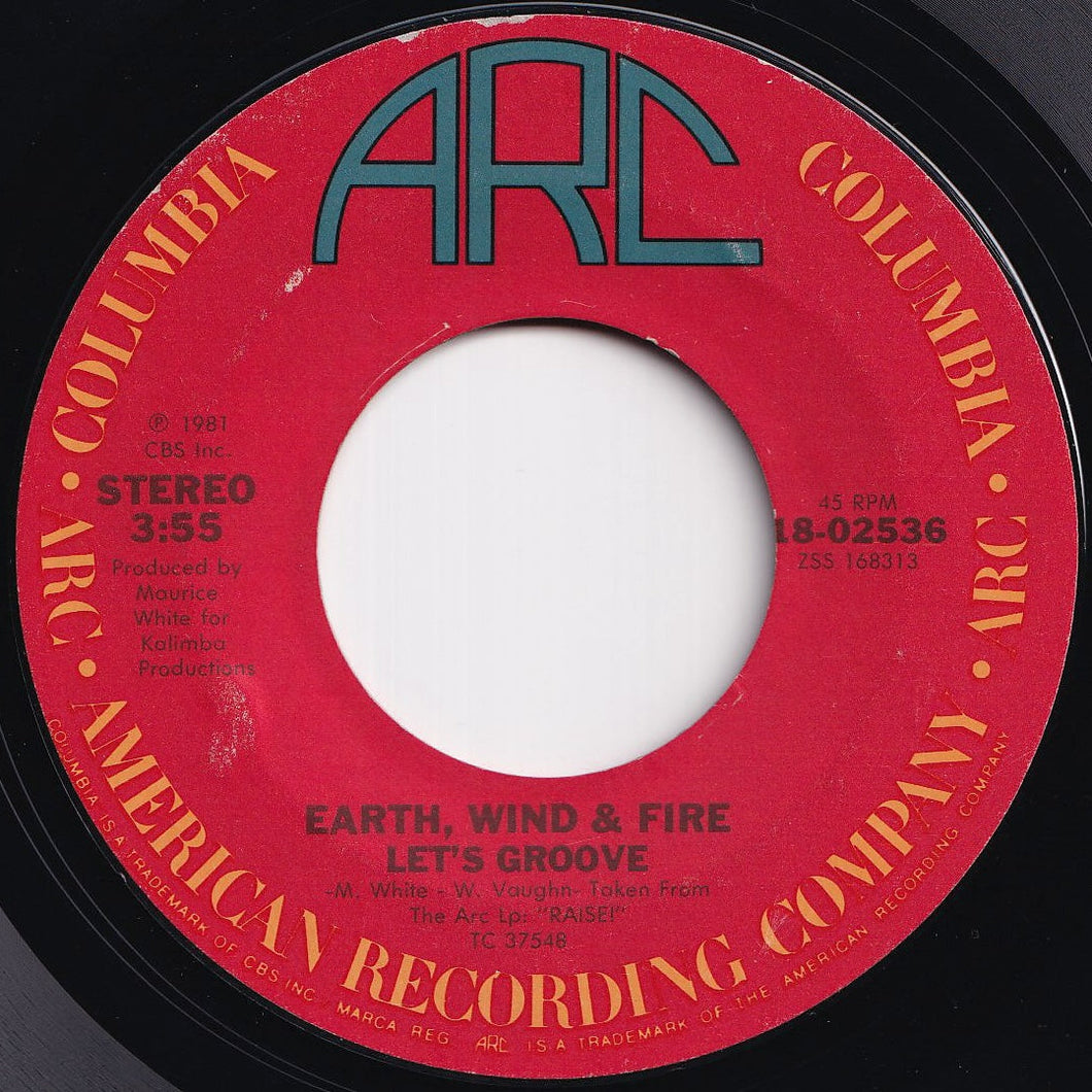 Earth, Wind & Fire - Let's Groove / (Instrumental) (7 inch Record / Used)