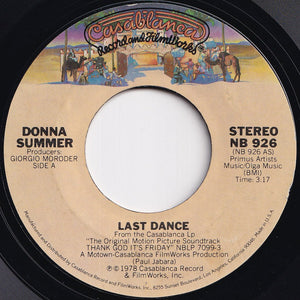 Donna Summer - Last Dance / With Your Love (7 inch Record / Used)