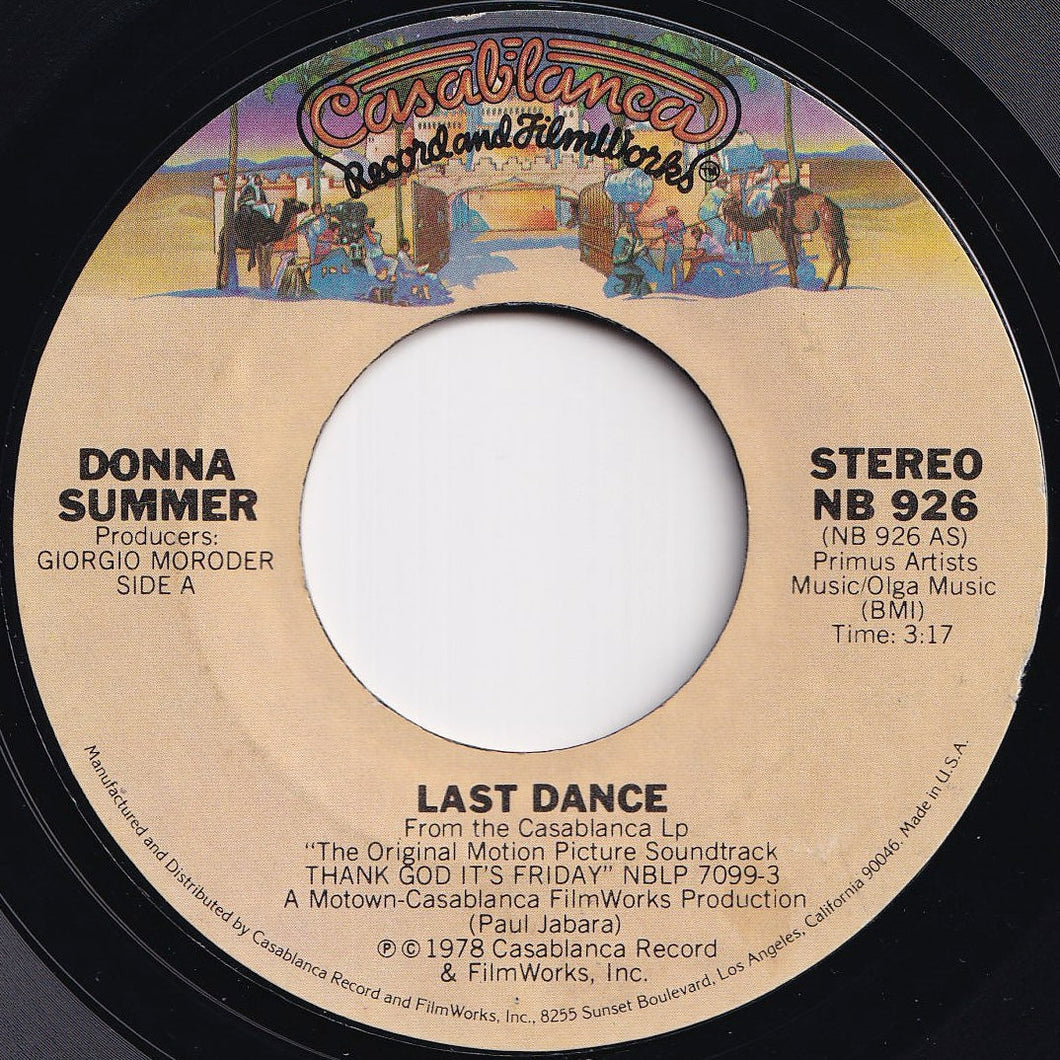 Donna Summer - Last Dance / With Your Love (7 inch Record / Used)