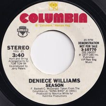 画像をギャラリービューアに読み込む, Deniece Williams - Season (Stereo) / (Mono) (7 inch Record / Used)
