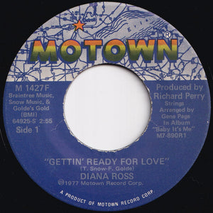 Diana Ross - Gettin' Ready For Love / Confide In Me (7 inch Record / Used)