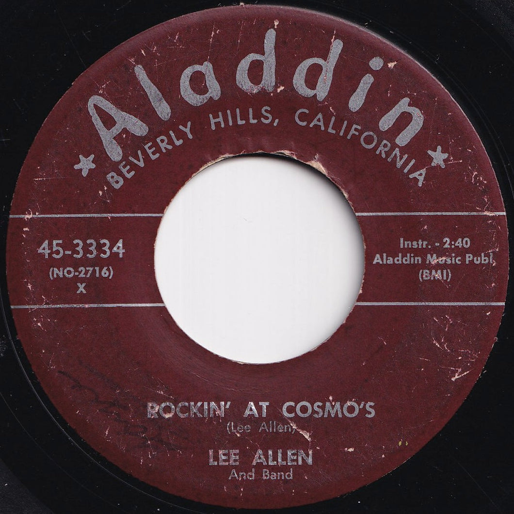 Lee Allen And Band - Rockin' At Cosmo's / Shimmy (7 inch Record / Used)