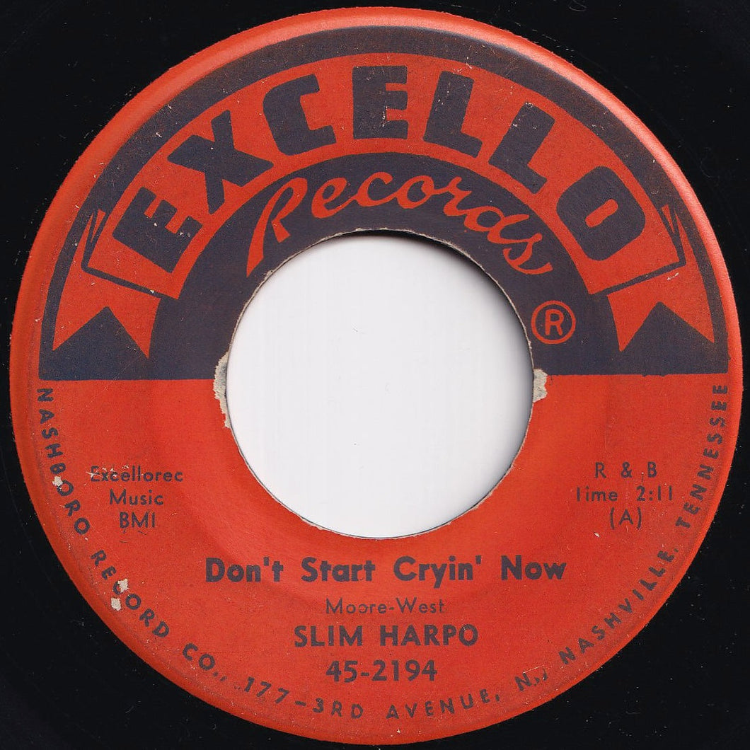 Slim Harpo - Don't Start Cryin' Now / Rainin' In My Heart (7 inch Record / Used)