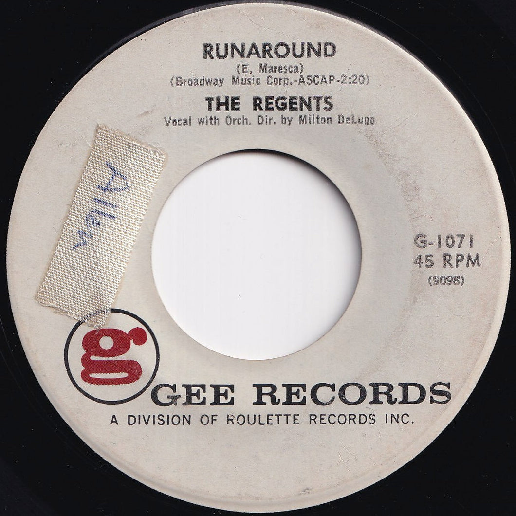 Regents - Runaround / Laura My Darling (7 inch Record / Used)