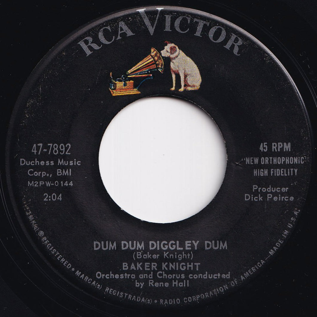 Baker Knight - Dum Dum Diggley Dum / Anytime At All (7 inch Record / Used)
