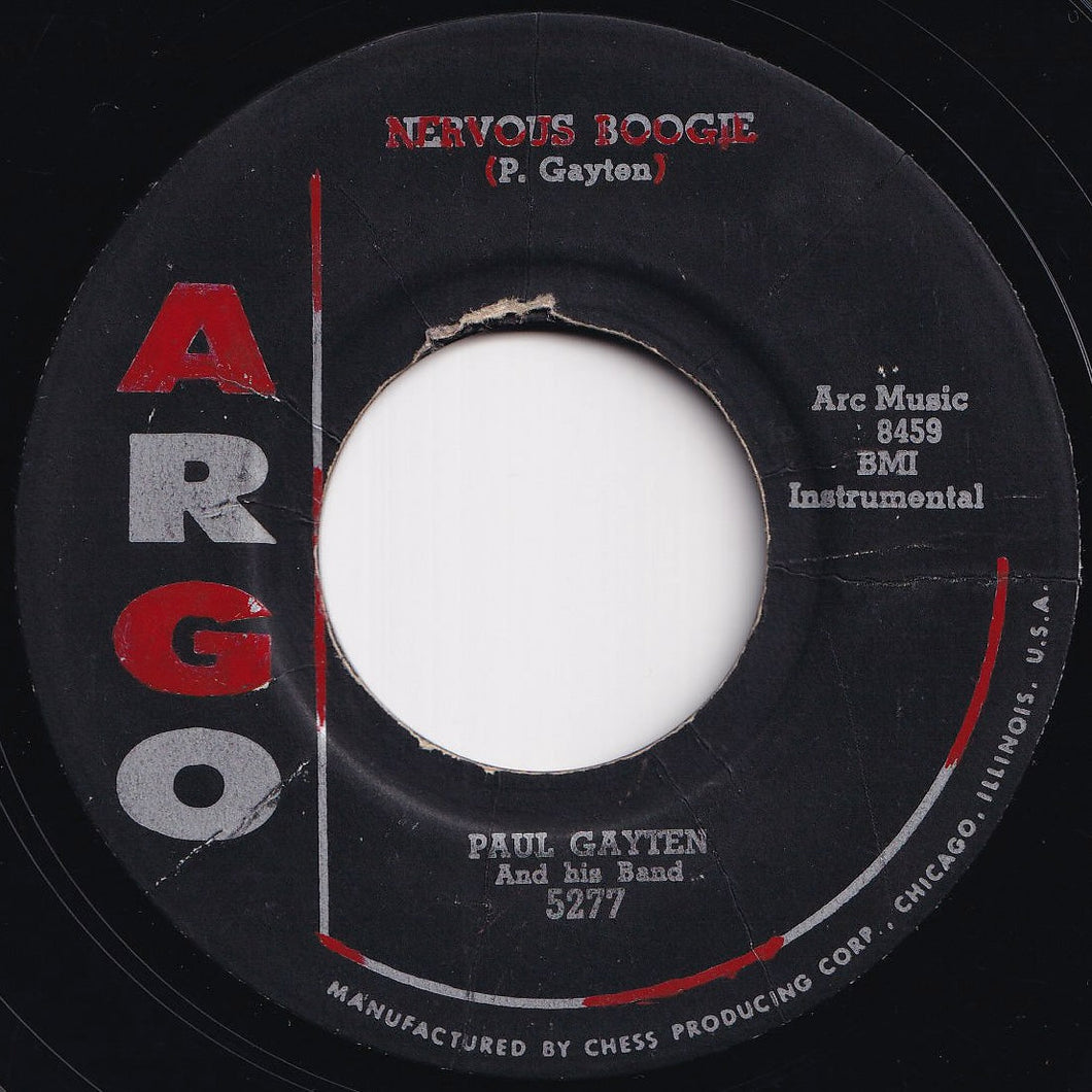 Paul Gayten And His Band / Oscar Wills - Nervous Boogie / Flatfoot Sam (7 inch Record / Used)