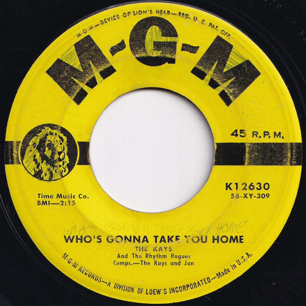 Kays - Who's Gonna Take You Home / Baby (7 inch Record / Used)