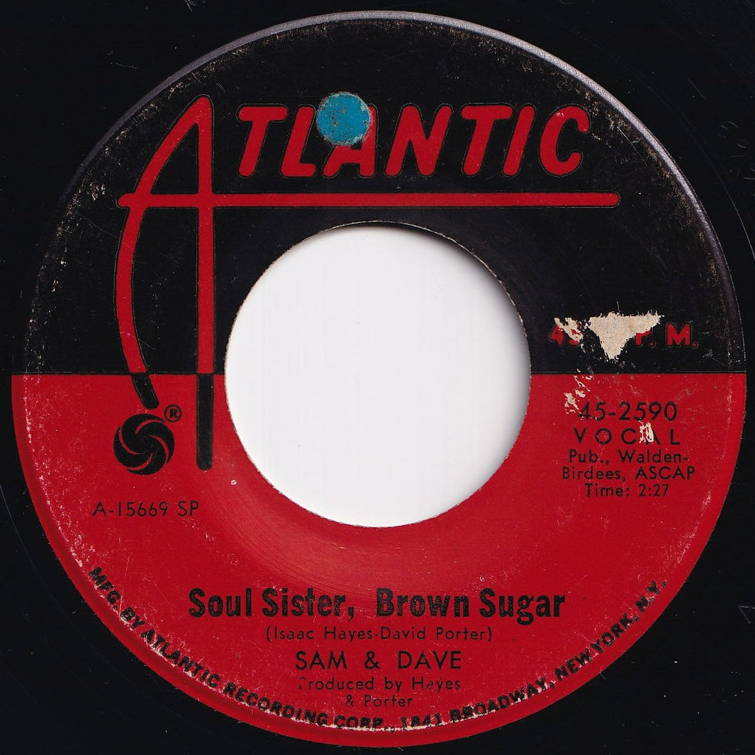 Sam & Dave - Soul Sister, Brown Sugar (7 inch Record / Used)