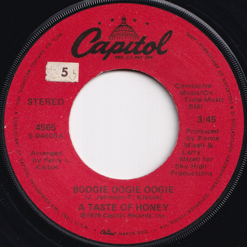 A Taste Of Honey - Boogie Oogie Oogie / World Spin (7 inch Record / Used)