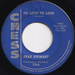 Billy Stewart - Summertime / To Love To Love (7 inch Record / Used)