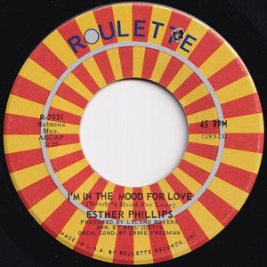 Esther Phillips - Too Late To Worry, Too Blue To Cry / I'm In The Mood For Love (7 inch Record / Used)