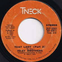 画像をギャラリービューアに読み込む, Isley Brothers - That Lady (Part 1) / (Part 2) (7 inch Record / Used)
