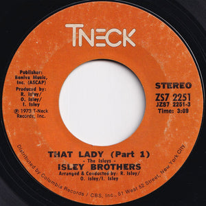 Isley Brothers - That Lady (Part 1) / (Part 2) (7 inch Record / Used)